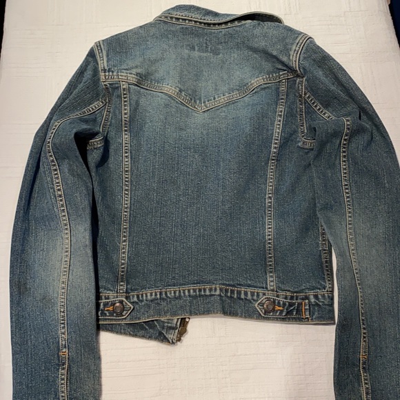 Vintage A&F (2001) Women Zip-up Denim Jacket - Picture 4 of 5